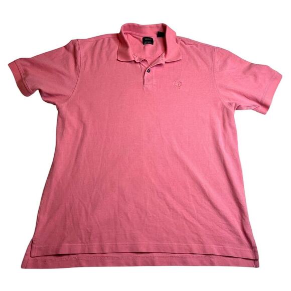 Izod Polo Shirt Mens Extra Large Red Coral Collared Preppy Short Sleeve Pullover - Picture 1 of 8